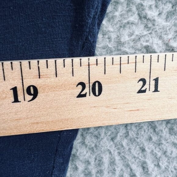 Alfred Dunner Women Top Large Petite Blue Embellished Short Sleeve Shirt Stretch - Picture 5 of 8